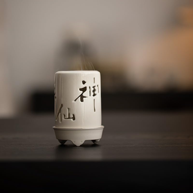 Incense Burner Ceramic Incense Burner Household Candle Holder Chinese Style Zen Incense Burner Incense Ornaments Incense Stick Holder