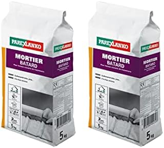 Parexlanko Lot de 2 Mortiers b&acirc;tard 5kg
