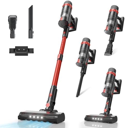 Aspiradora sin Cable, 48KPA/70Mins Escoba Aspiradora sin Cable co...