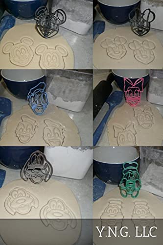 Yngllc Themed Magical Mouse And Friends Face Set Of 6 Cookie Cutters Made In Usa Pr1569 thumb #1