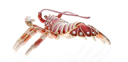 Ciel Collectables 1013697 Lobster Trinket Box With Hand Set, 4" X 2" X 3.50" #TOP2