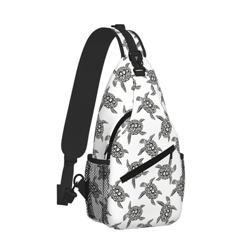 Mochila de pecho tortugas marinas bolsa diagonal ligera 2