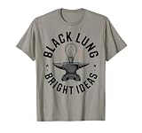 Diseño de Yunque de Herrero - Black Lung Bright Ideas Graphic Camiseta