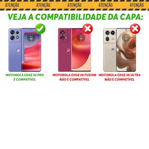 Capa Capinha Case Compatível com Motorola Moto Edge 50 Pro - Protetora Resistente Durável Anti Impac