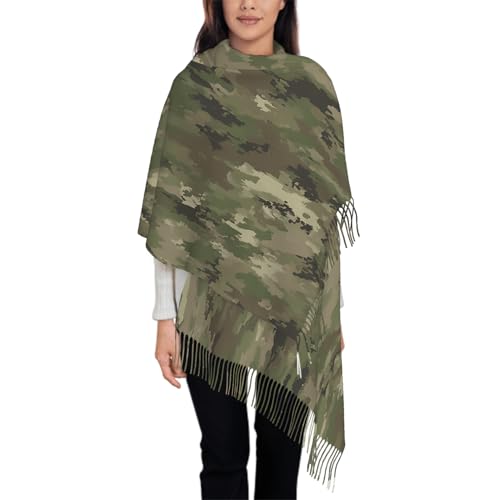 IBILIU Oversize Scarf for Women Universe Space Galaxy Stars And Nebulas Scarf Tassel Scarves Fall Winter Shawl Wraps