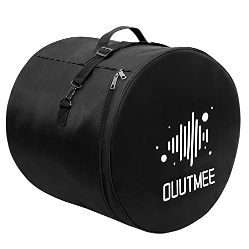 Ouutmee Bass Drum Bag For Tom 22”X18”/24”X18”/20”X18” Luxurious Padded Travel Drum Case Gig Bag With Adjustable Strap #TOP1