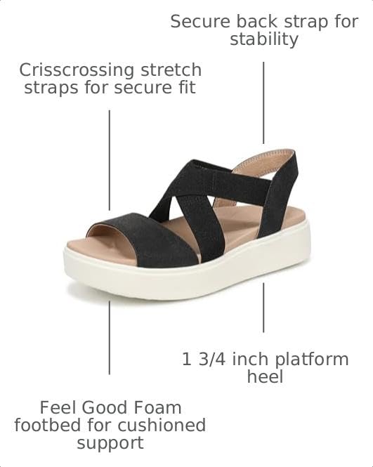 Dr. Scholl's Women's Madison Cloud Ease Sandal Black 8.5 M - image 3