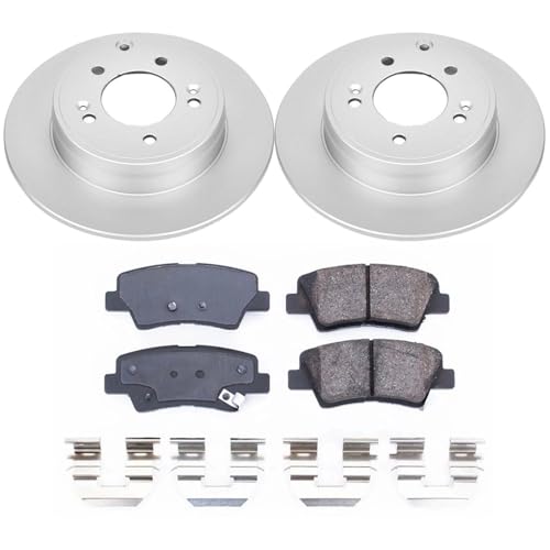 Image of PowerStop Z17 Brake Pad & Fully Coated Rotor Kit Rear CRK5381