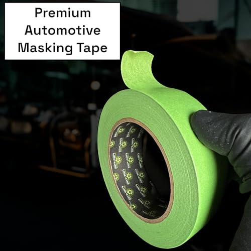 Image of LiME LiNE Green Fineline Paper Masking Pinstriping Tape for Automotive Airbrushing Designs and Custom Painting (1.5 inch Tape Bundle - Pack of 24)