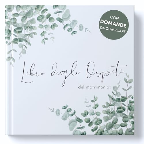 MAVANTO Libro degli Ospiti del Matrimonio con Domande da compilare - Guest Book Matrimonio per dediche per ricordi indimenticab