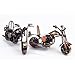 VORCOOL Vintage Iron Motorcycle Model Metal Retro Handicraft Collectible Iron Art Sculpture for Motorcycle Lover Home Desk Workplace Office Decoration (Bronze)