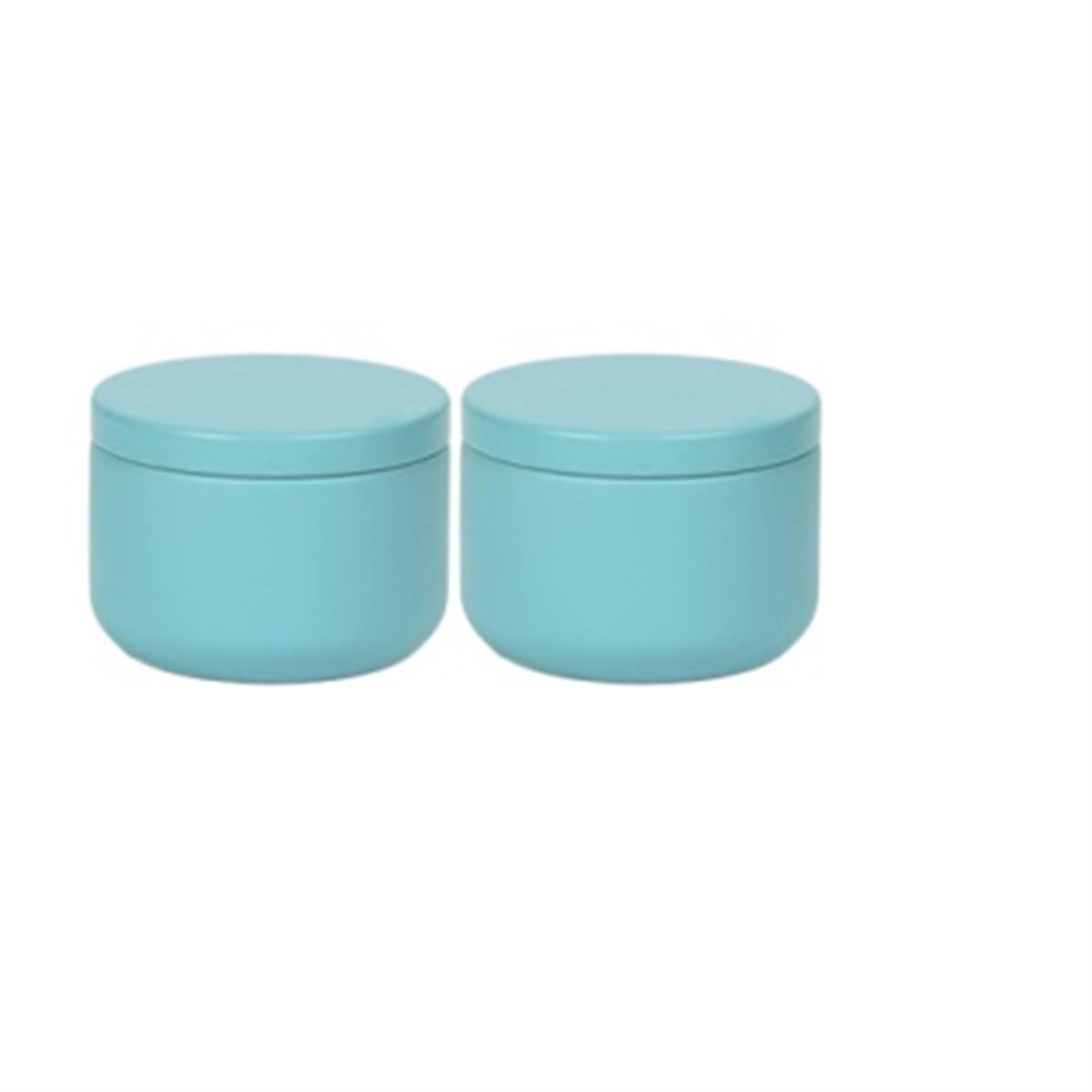 JINGYAN Tea Storage Jars Round Candle Tin Metal Tea Jars With Lids Travel Empty Cream Cosmetic Storage Container Aromatherapy Sealed Can
