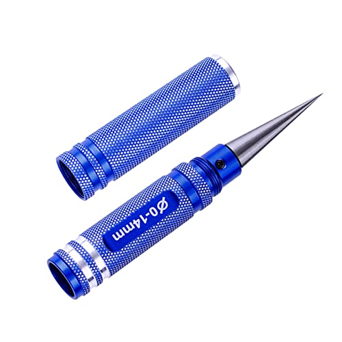 Allinrc Rc Body Reamer Hole Puncher, Curved Scissors & Straight Scissor Rc Car Body Mounting 3Pc Combo Set,0-14Mm Hole (Blue) #TOP2