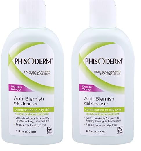 Phisoderm Gel limpiador antimanchas 6 oz (paquete de 2)