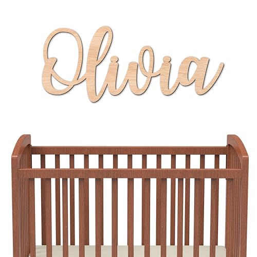 Personalized Wooden Name Sign for Nursery Wall Letters Custom Baby