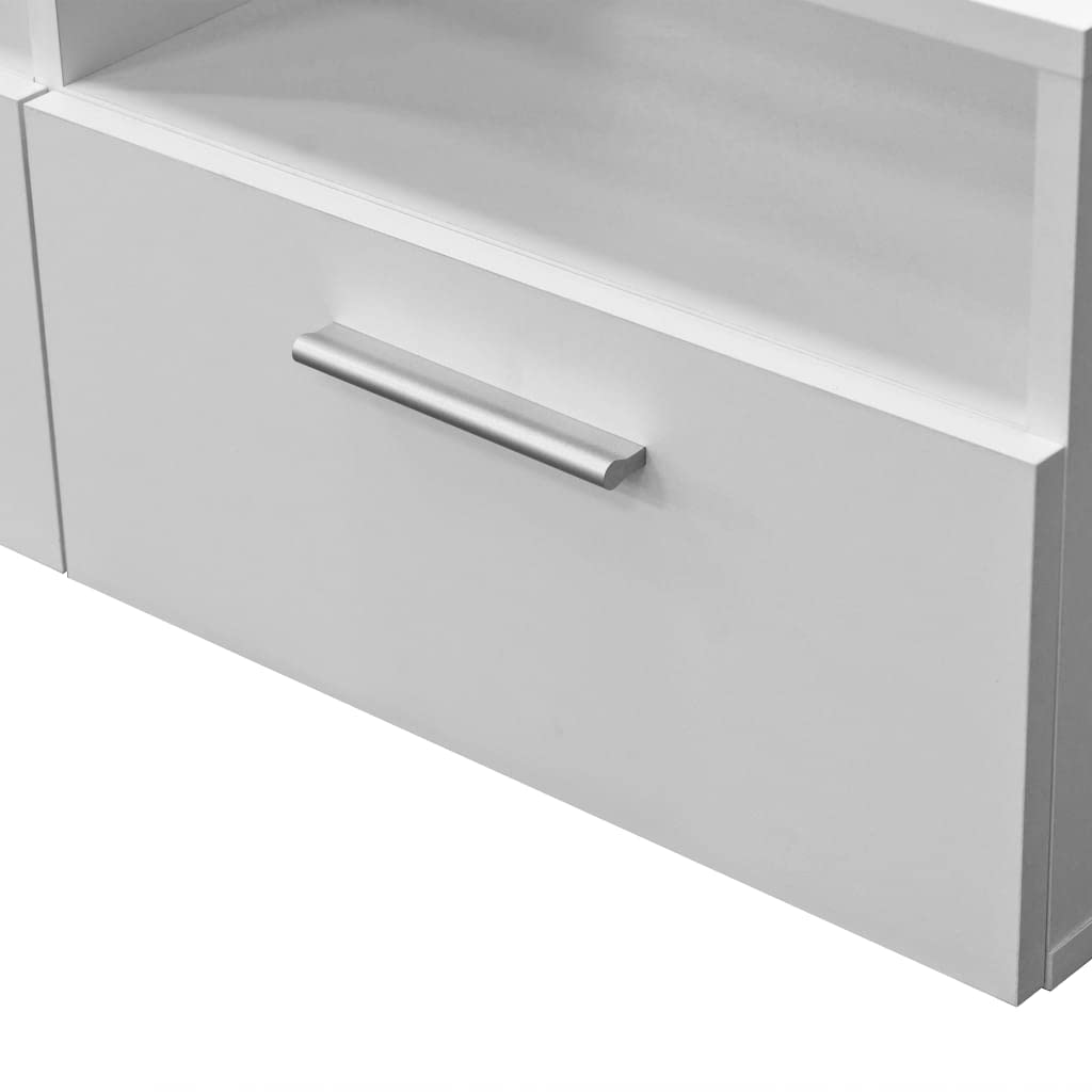 vidaXL Mobile Porta TV in Truciolato 95x35x36cm Bianco Mobiletto Arredo Salone