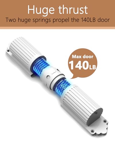 2024 New Automatic Door Closer, self Closing Door, Adjustable Closing Door, Door Closers for Home, Automatic Safety Spring Door Closer (White). Up to 140LB can be Pushed.Metal Doors Don\'t fit.