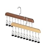 Kleiderschrank-Organizer Mit 10 Clips, Platzsparender H&auml;nge-Organizer Mit 360&deg;-Drehbarem Haken F&uuml;r Hosen, Leggings Und H&uuml;te (2PCS)