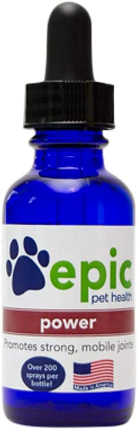 Power - All Natural Liquid Supplement for Aging Pets- Promotes Strong, Mobile Joints Naturally (Dropper, 1 Ounce)