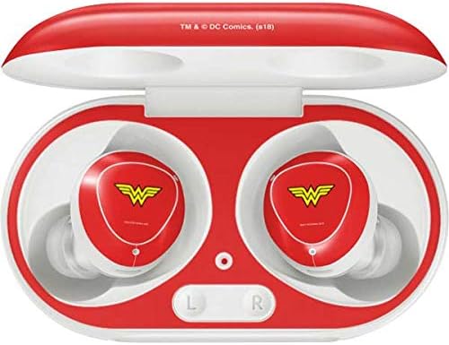 Skinit Decal Audio Skin Compatible with Samsung Galaxy Buds+ - Officially Licensed Warner Bros Wonder Woman Official Logo Design