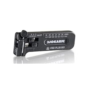 jokari esd mini precision outil de décapage pour câble de décapage, 10.2 cm l x 4.2 cm l x 1.4 cm h, 28 18 awg (0.30 1.00mm), 1