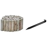 Backyard X-Scapes Natural Eucalyptus Wood Solid Log for Garden Edging Lawn...