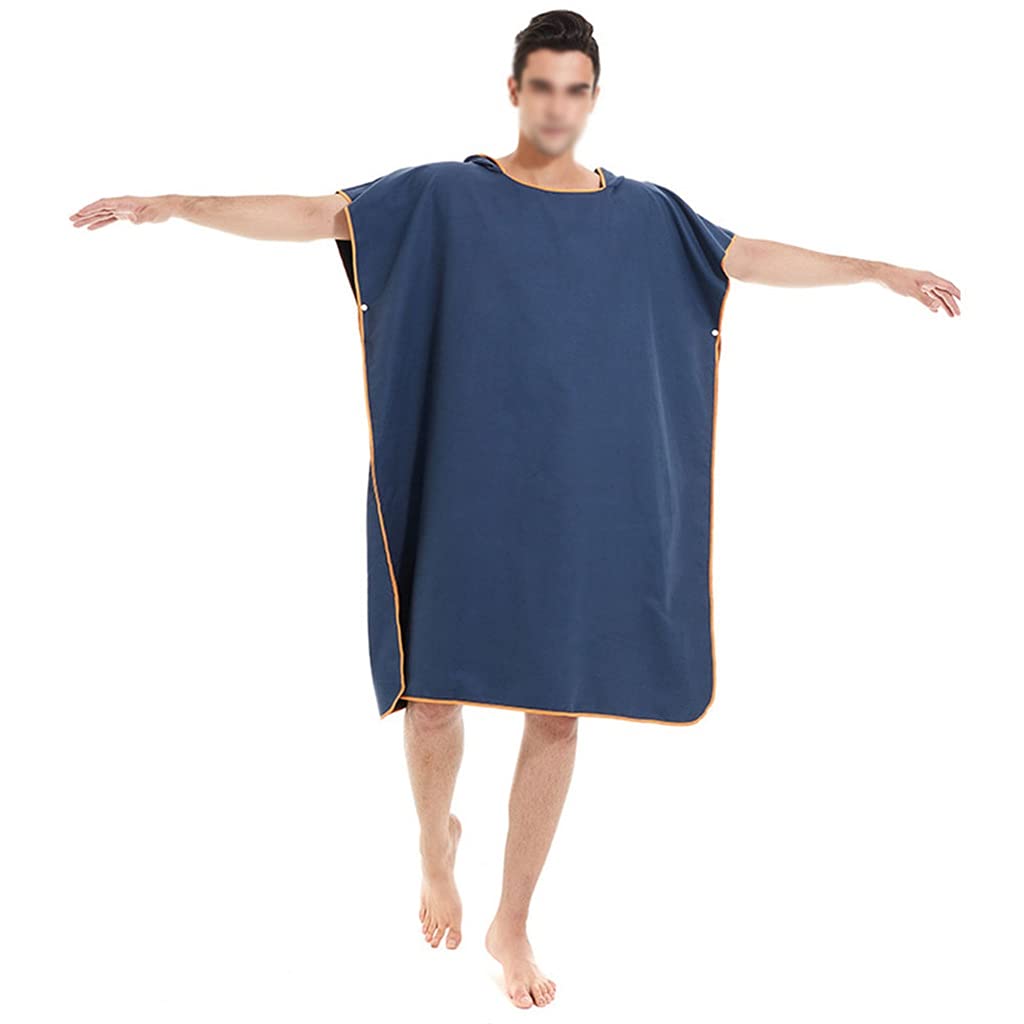 Blanket Robe Cloak Hooded Poncho Quick-Drying Swimming Hooded Towel Beach Surfing Poncho Compact Lightweight Towel (Color : D, Size : 110 x 90 cm) (B 110 x 90 cm)