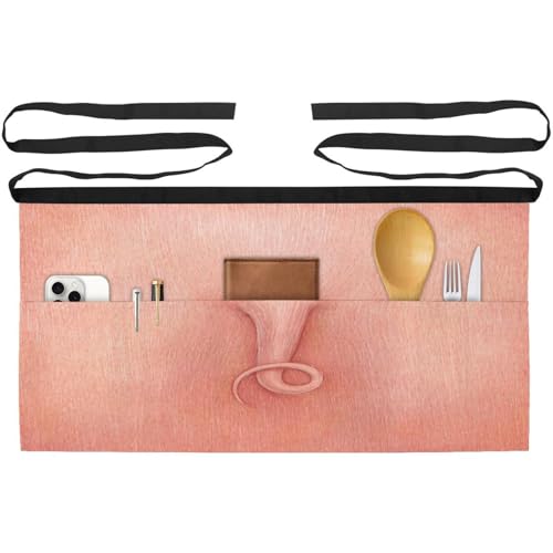 Tablier court de chef 3 poches pour éviter les taches en cuisine et bistrot