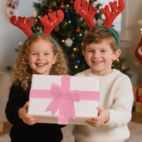 Image of Tsorode 10 Yards Pink Velvet Ribbon for Christmas Tree,2 Inch
