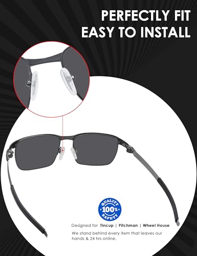 Image of BLAZERBUCK Replacement Earsocks & Nose Pieces for Oakley Tincup Glasses OX3184 OX5099