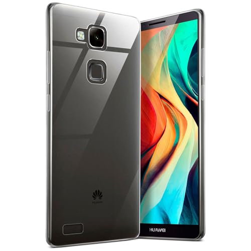 moex Aero Case pour Huawei Ascend Mate 7 Coque Silicone Ultra Fine Transparente, Étui Souple Clair Mince Antichoc, Housse Gel Flexible, Backcover Résistant...