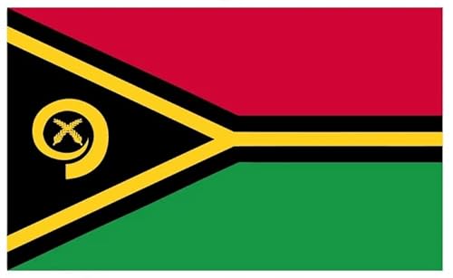 SAFIRMES Savirmes 2 x Vanuatu Magnet-Flagge, 6 x 3 cm, Magnetmagnet, Vanuatu