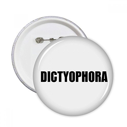 Bouton badge Dictyophora accessoire vêtement déco pin's multicolore rond L