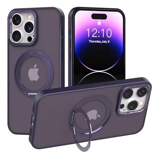 Coque MagSafe iPhone 15 Pro Max violette fine et antichoc pour homme et femme