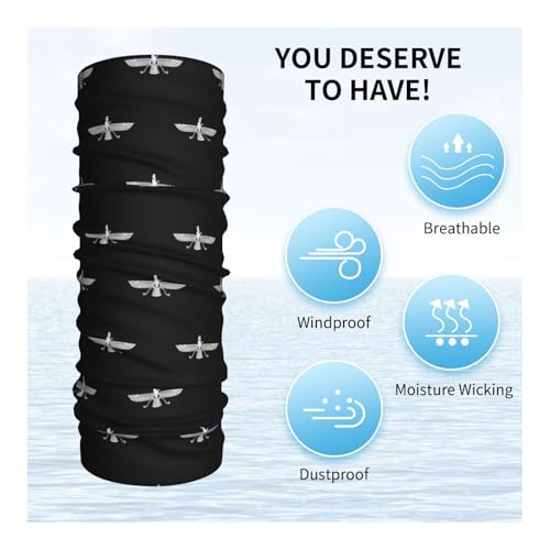 Farvahar Persian Symbol Neck Gaiters Face Masks Scarves Sun Protection Balaclavas Headbands Unisex4