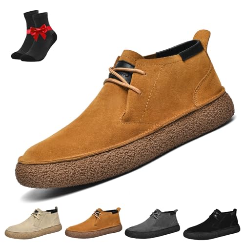 Botas Chukka for Hombre, Botas Chukka de Ante con Cordones for el Desierto, Zapatos Vintage de Ante for Hombre, Botines Casuales de Negocios(Brown,40 EU) Botas Chukka for Hombre, Botas Chukka de Ante con Cordones for el Desierto, Zapatos Vintage de Ante for Hombre, Botines Casuales de Negocios(Brown,40 EU)