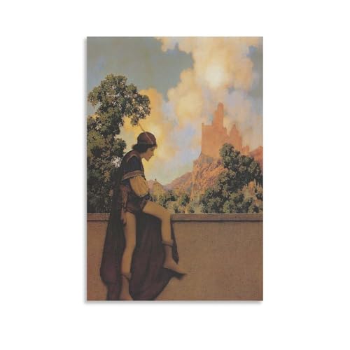 Peinture sur toile Maxfield Parrish pour habiller un grand mur vide avec elegance