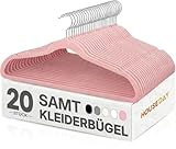 HOUSE DAY percha terciopelo 20 rosa