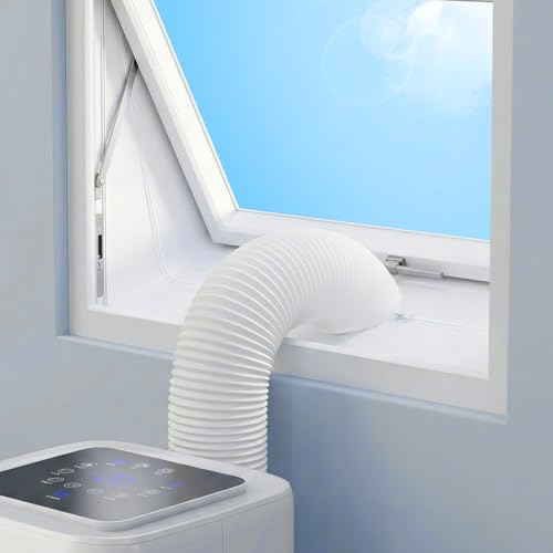 GREENSAPPIRE Fensterabdichtung Klimaanlage für Dachfenster & Kippfenster 460 cm AC Fensterabdichtung mit Reißverschluss für Mobile Klimageräte Universal Airlock Fenster Kit (230cm)