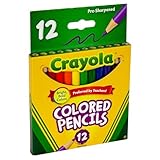 Crayola Colored Pencils 12 Pack Short 68-4112 (6-Pack)6