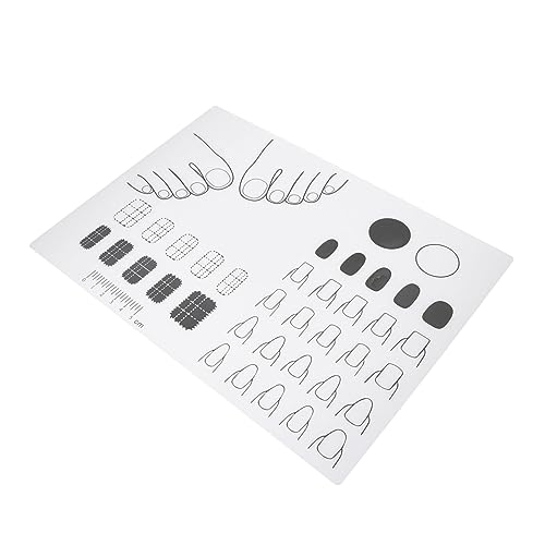 MALUGOGO アクリルネイル用シリコンマット 耐久性高く洗浄簡単 ネイルアート練習用トレーニングマット 指甲形成多機能 美甲初心者 ネイルサ