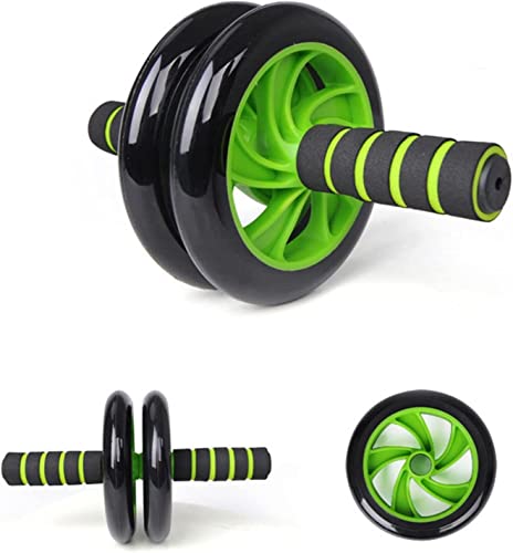 Gym Fitness Ab Roller Ab Wheel Abdominal Exercise Equipment 6 Pack Abs & Core Strength Training Home Equipment (Green/Black) - Image 3