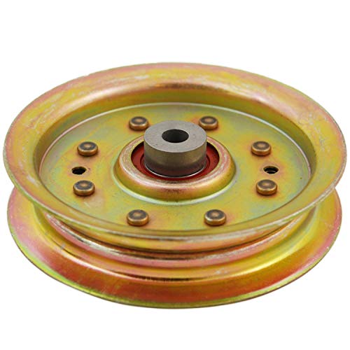 Heavy-Duty Flat Idler Pulley Compatible with Cub Cadet 956-04129 956-04129C 756-04129B 756-04129C MTD 753-08171 756-04129B 756-04129C 956-04129 956-04129C Fits 38