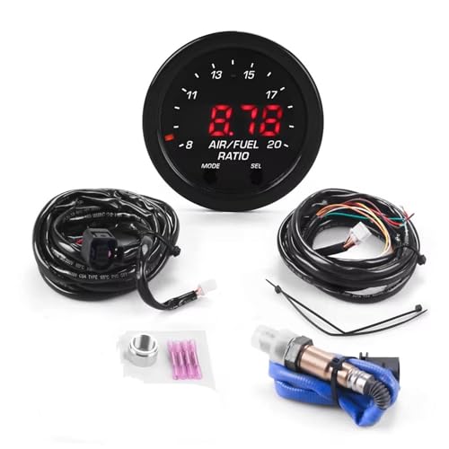 Sonde Lambda Capteur D'oxygène AFR pour Ajuster le Rapport Air-Carburant avec Jauge 30-0300
