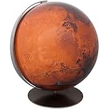 Columbus Leuchtglobus Mars D 40 cm Planetenglobus handkaschiert, Edelstahl matt