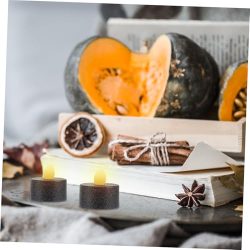 Velas led negras de plástico resistente IMIKEYA con luces duraderas de diseño 5
