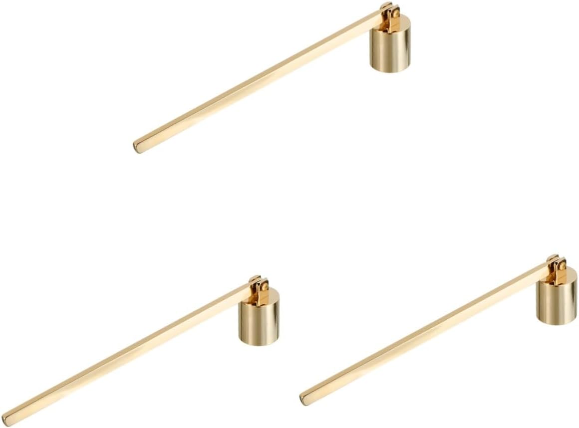 ORFOFE 3pcs Candle Snuffer Long Handle Flame Extinguisher Ergonomic Design for Wick Snuffing for Home and Events
