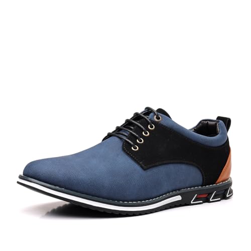 Mens Dress Sneakers Wide Comfortable Casual Dress Shoes Oxford Lace-up Business Casual Walking Dress Shoes for Men2