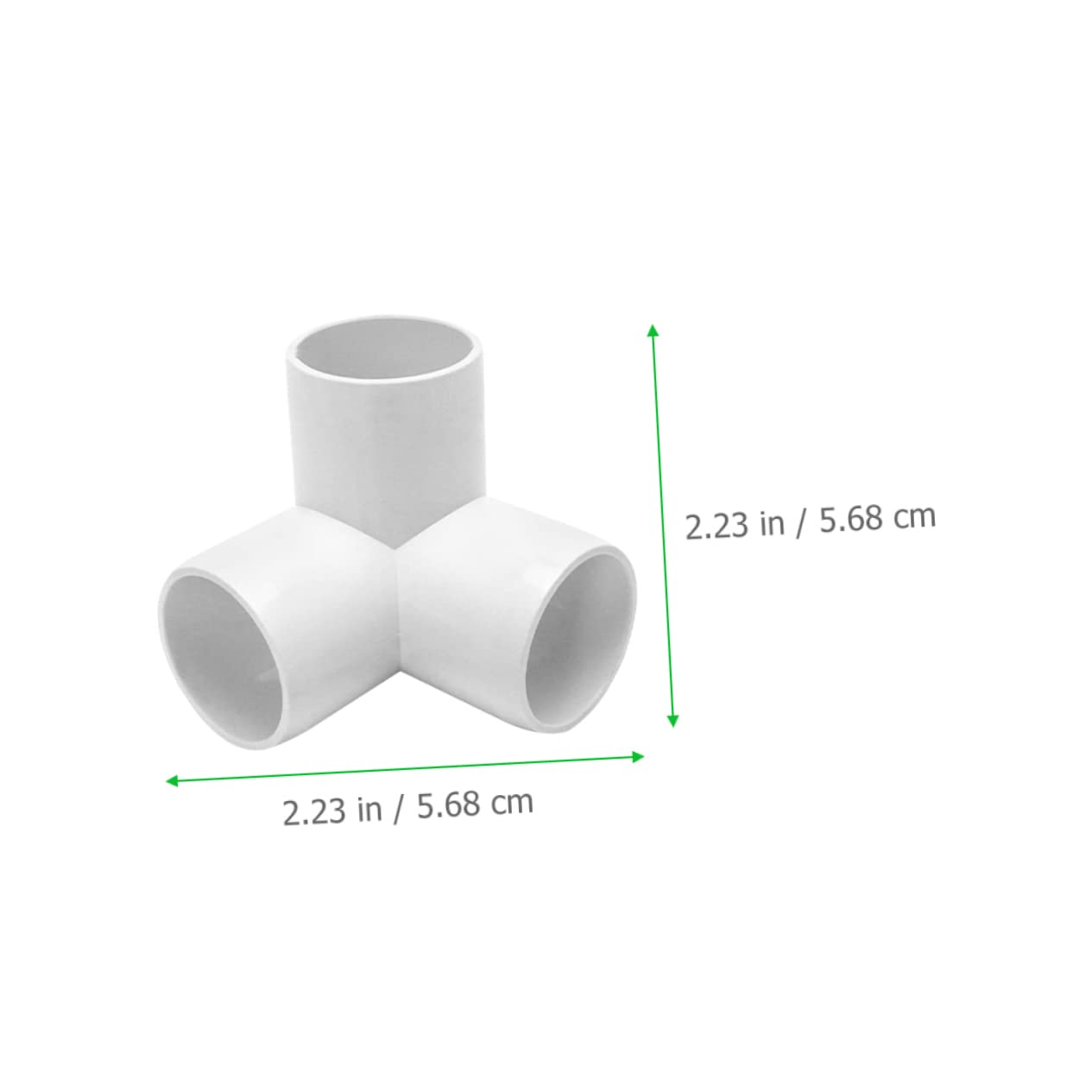 Hemobllo Raccordo a 3 Vie in Pvc Bianco, 12 Pezzi, Leggero e Resistente Agli Urti, per Scaffalature e Sistemi di Coltivazione senza Suolo