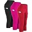09yogacapris: Black & Rose Red & Red, Pack of 3
